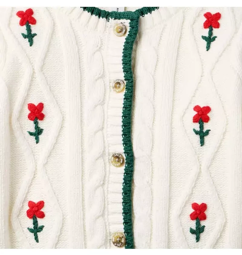 The Embroidered Floral Cardigan