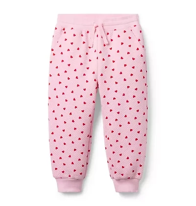 Heart Quilted Jogger