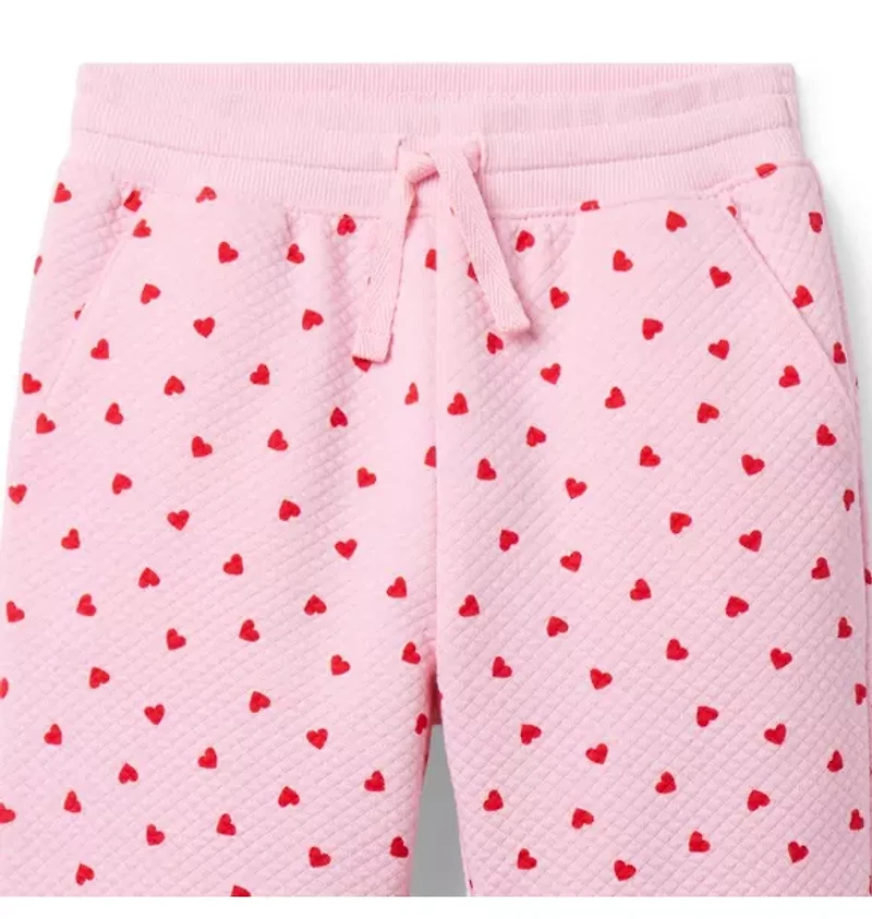 Heart Quilted Jogger