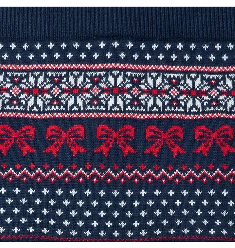 Bow Fair Isle Sweater Skirt