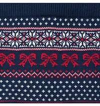 Bow Fair Isle Sweater Skirt