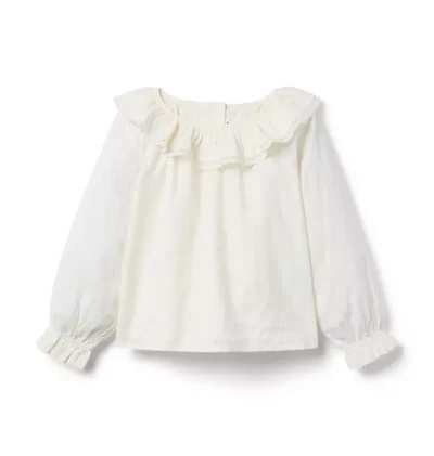 Ruffle Collar Top