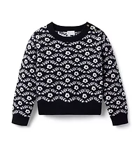 Floral Jacquard Sweater