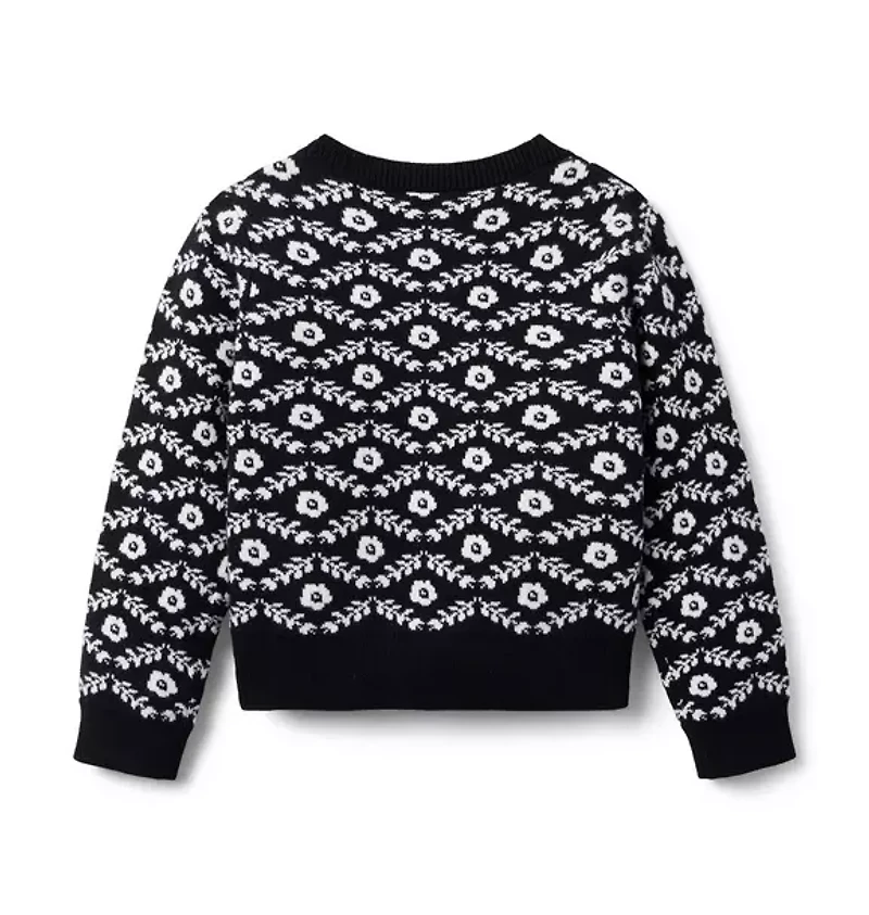 Floral Jacquard Sweater