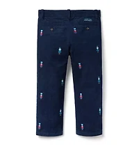 The Embroidered Nutcracker Corduroy Pant