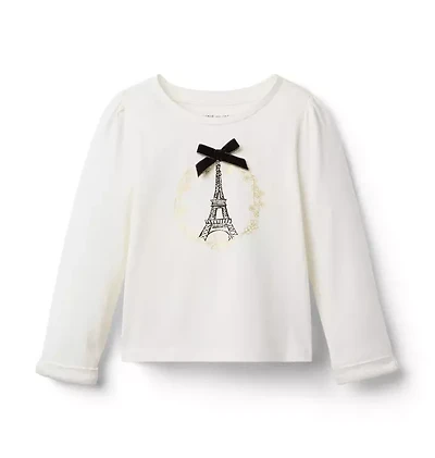 Eiffel Tower Bow Tee