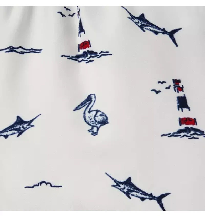 Recycled Nautical Icon Swim Trunk