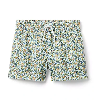 Recycled Ditsy Floral Swim Trunk