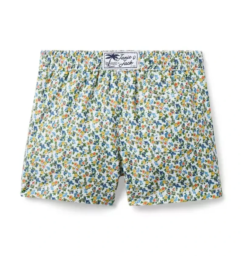 Recycled Ditsy Floral Swim Trunk