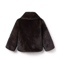 The Collared Faux Fur Jacket