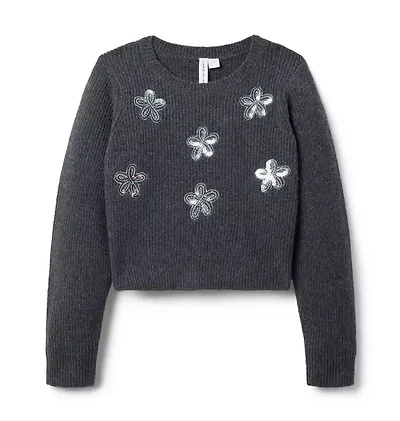 The Sequin Flower Sweater