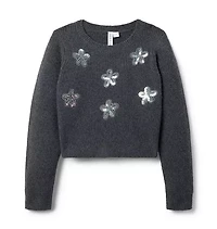 The Sequin Flower Sweater
