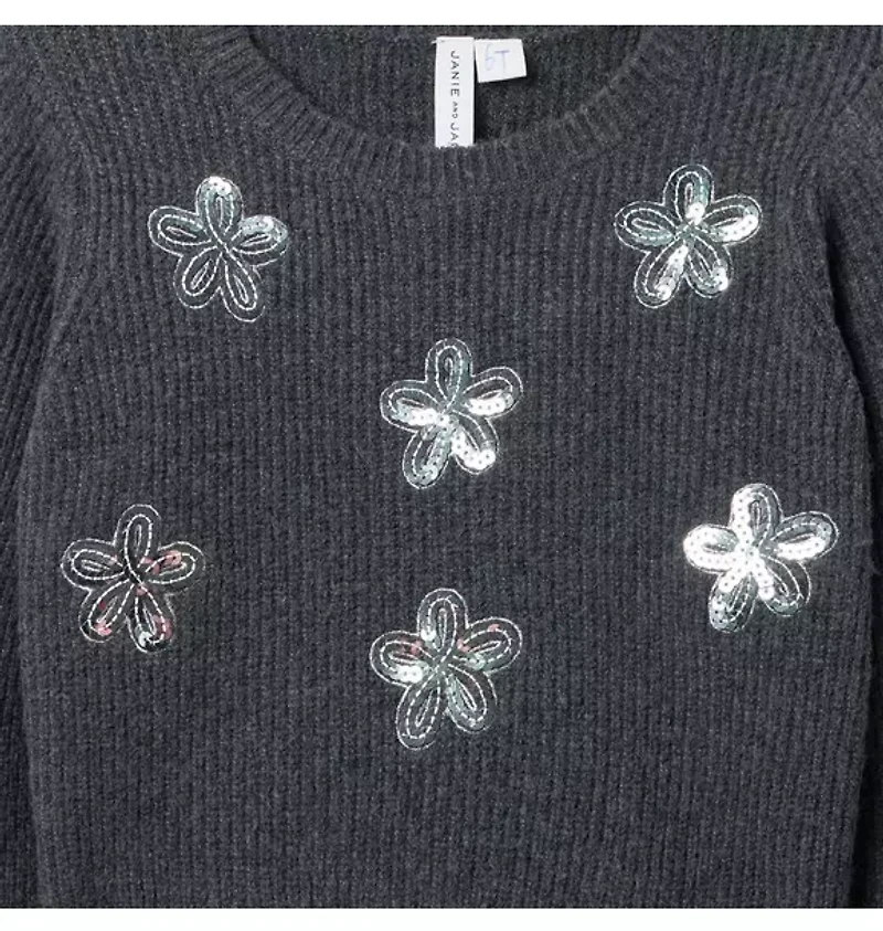 The Sequin Flower Sweater