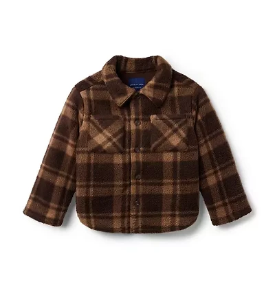 The Plaid Sherpa Shirt Jacket
