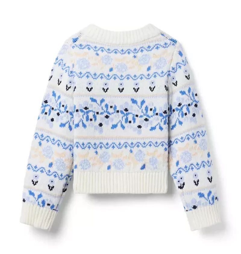 Floral Fair Isle Cardigan