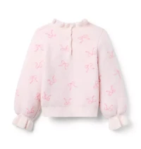 Bow Ruffle Collar Sweater