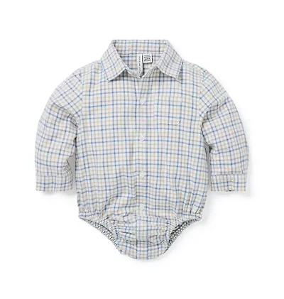 Baby Gingham Flannel Bodysuit