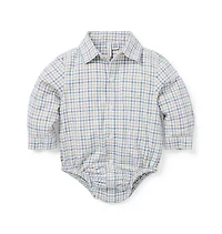 Baby Gingham Flannel Bodysuit
