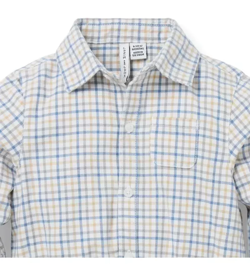 Baby Gingham Flannel Bodysuit