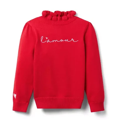 L'Amour Ruffle Sweater