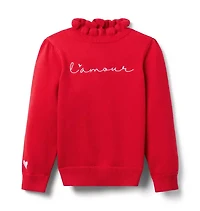 L'Amour Ruffle Sweater