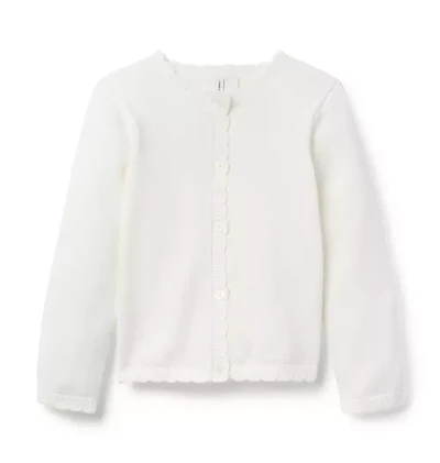 The Scalloped Trim Cardigan