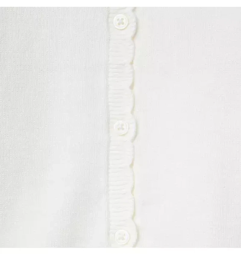 The Scalloped Trim Cardigan