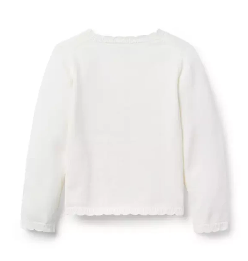 The Scalloped Trim Cardigan