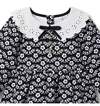 Floral Collared Ponte Dress