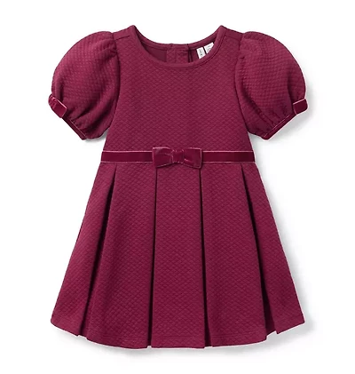 Quilted Puff Sleeve Dress