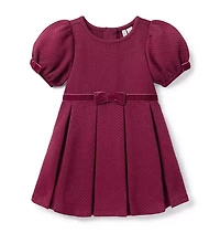 Quilted Puff Sleeve Dress