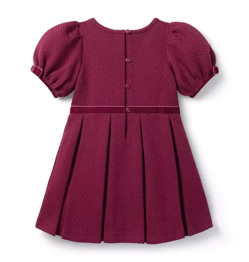 Quilted Puff Sleeve Dress