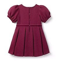 Quilted Puff Sleeve Dress