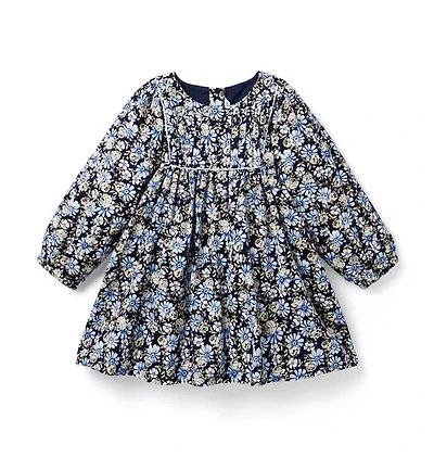 Floral Corduroy Dress