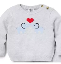 Baby Elephant Matching Sweater Set