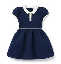 Quilted Collared Dress