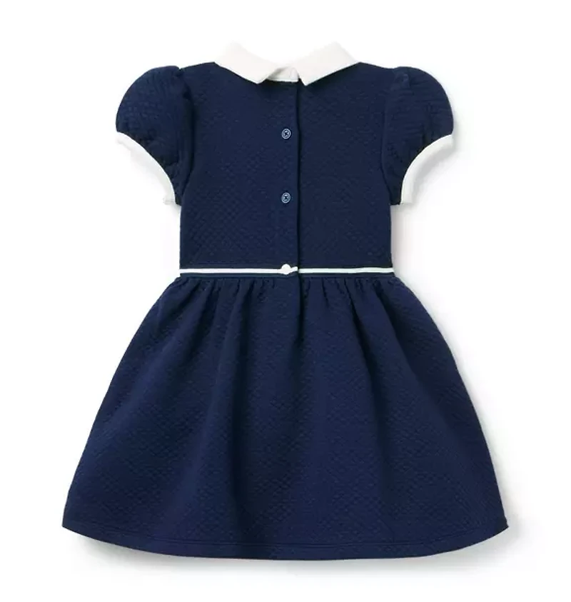 Quilted Collared Dress