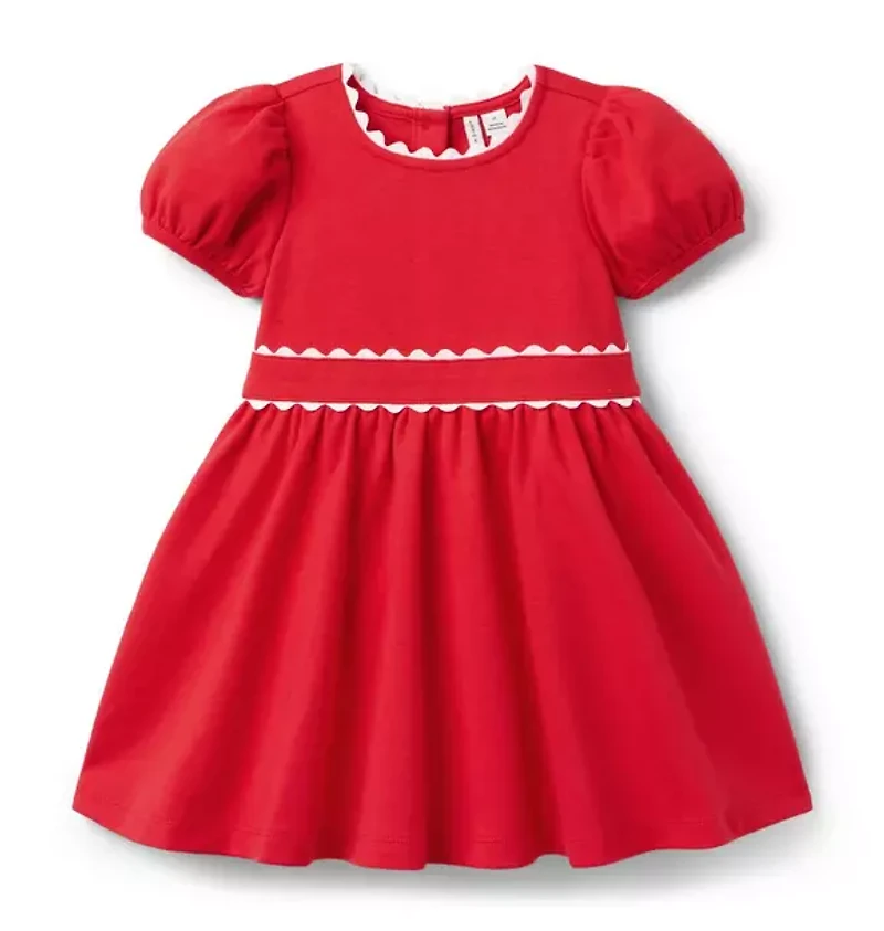 Ric Rac Trim Ponte Dress