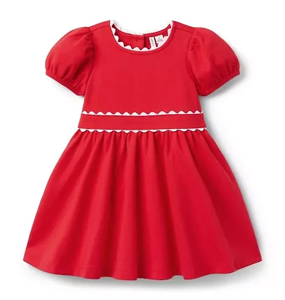 Ric Rac Trim Ponte Dress