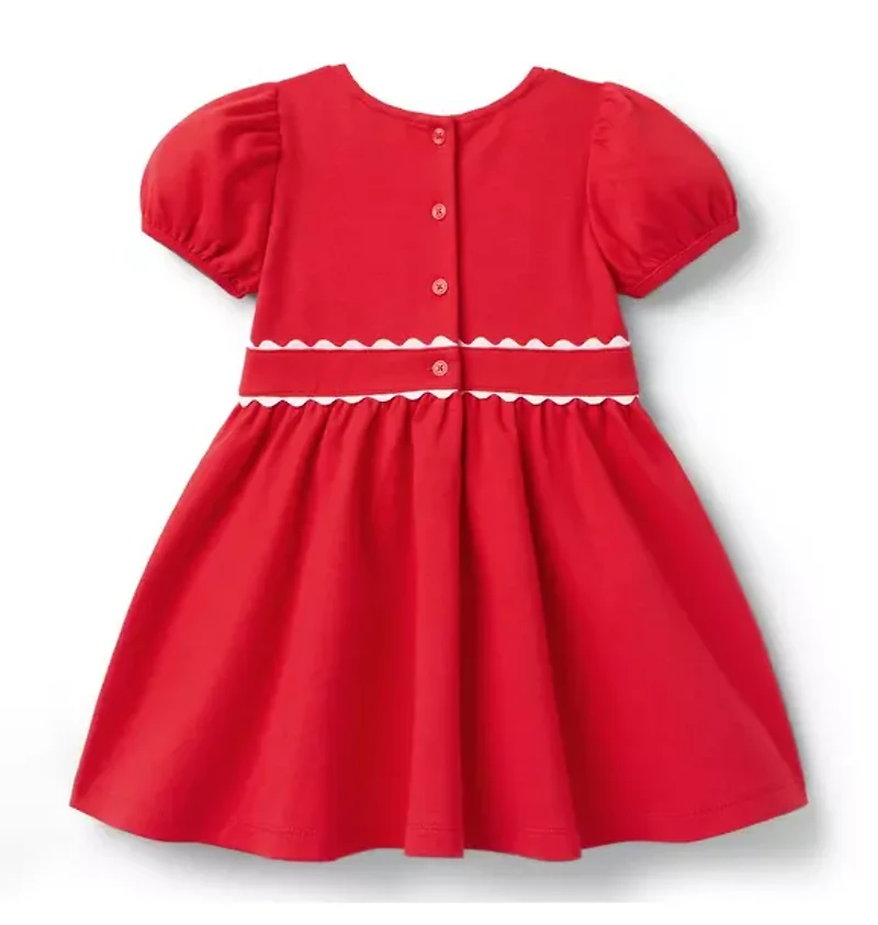 Ric Rac Trim Ponte Dress