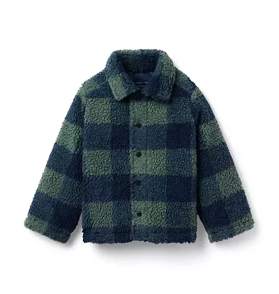The Plaid Sherpa Jacket