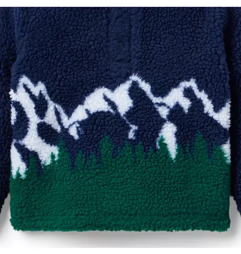 Mountain Scenic Sherpa Sweatshirt