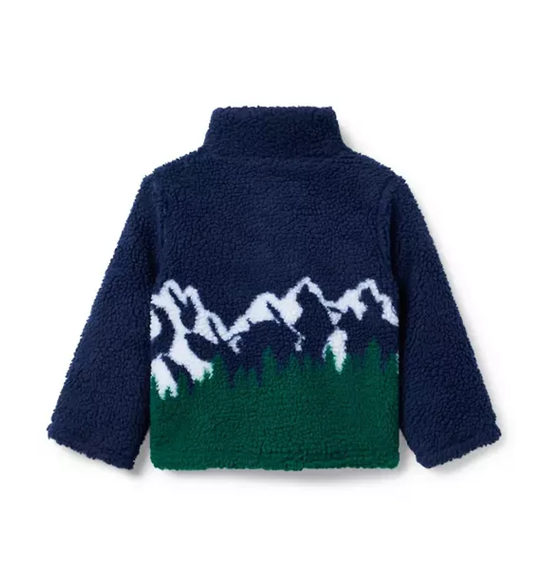 Mountain Scenic Sherpa Sweatshirt