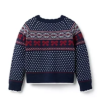 Bow Fair Isle Sweater