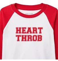 Heart Throb Raglan Baseball Tee