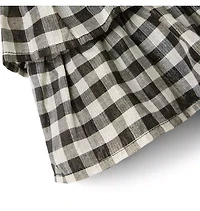 Gingham Shimmer Tiered Skirt