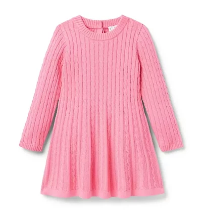 Cable Knit Sweater Dress