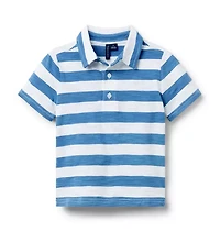 The Striped Slub Polo
