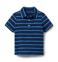 The Classic Striped Pique Polo