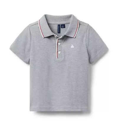 Embroidered Sailboat Pique Polo